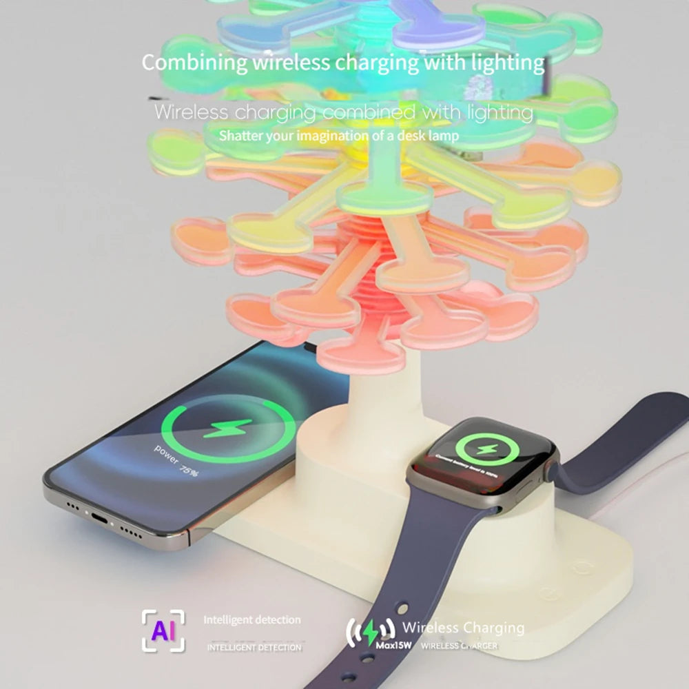 Spiral Tree Lamp & Wireless Charger