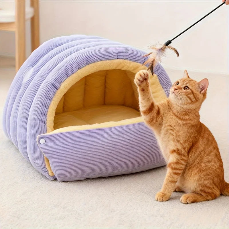 Arctic Fleece Cat Cave Bed