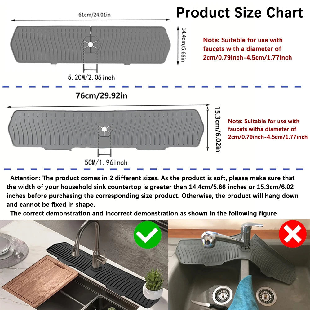 Silicone Sink Splash Guard