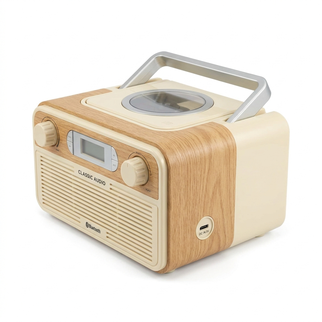 Bluetooth Retro CD Player - Mirabilia Mart